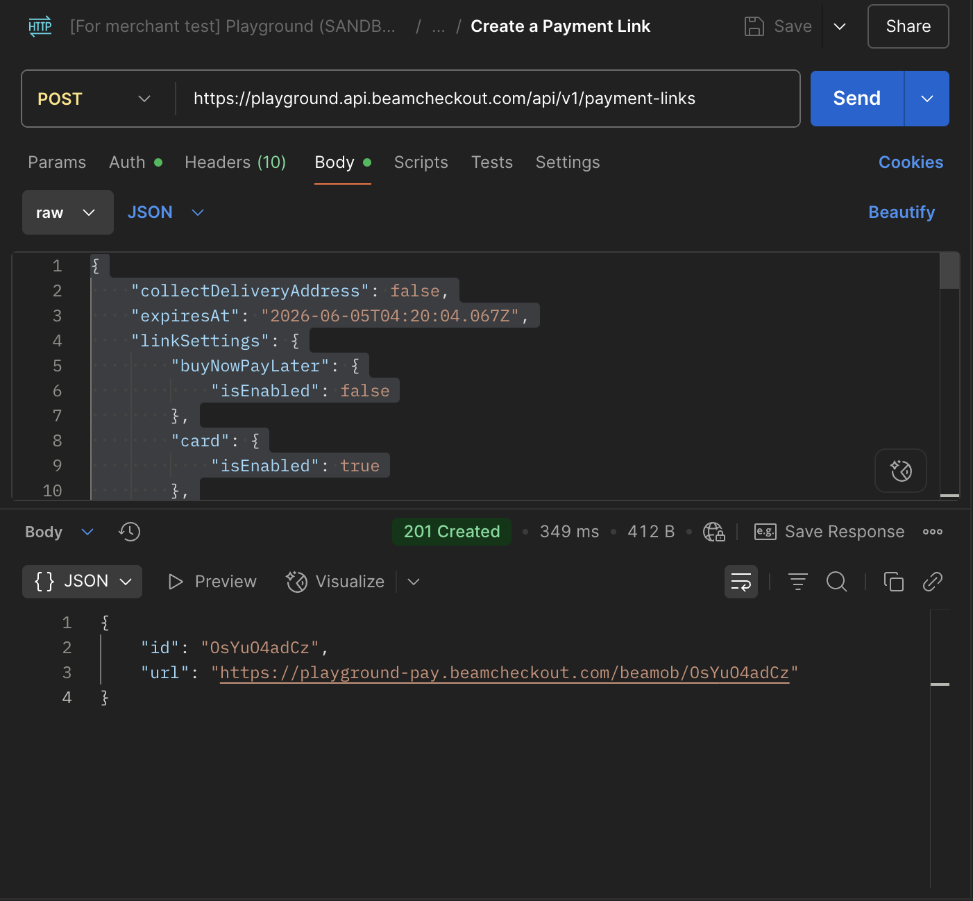 payment-link-creation